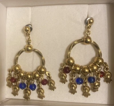 Pendientes colgantes vintage de 1928 Company Foto 1 de 3