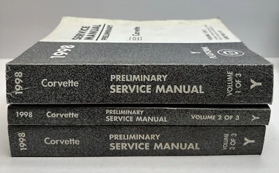 1998 Chevrolet Corvette Repair Service Manual Preliminary Volumes 1-3 - Изображение 1 из 4