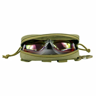 Molle Estuche para Gafas Portátil Estuche para Gafas Caja Protectora a Prueba de Golpes Bronceado Foto 1 de 4