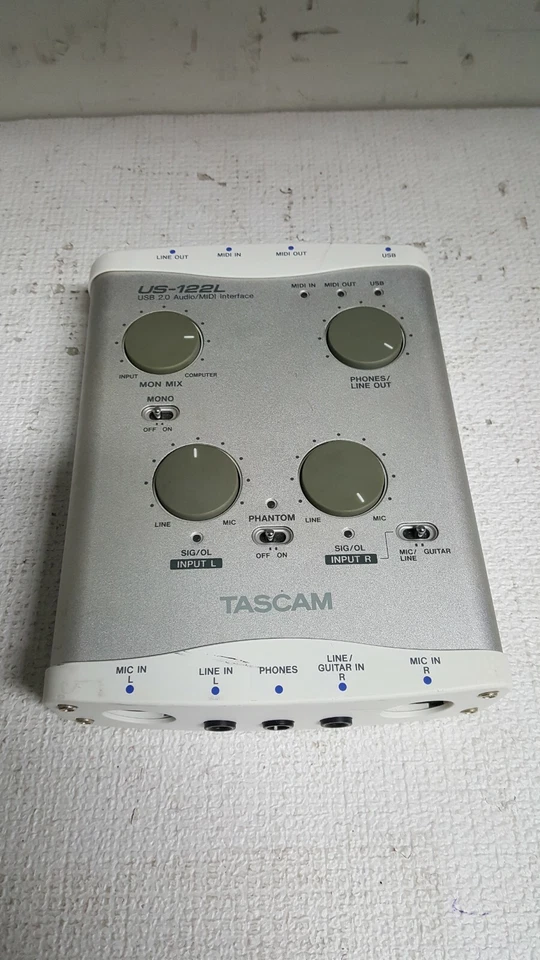Tascam US-122L Digital Recording Interface  Audio / MIDI Interface - Image 1 of 4