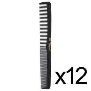 PEINE DE CORTE PEINADO PEINADO DE PELUQUERÍA SALÓN KREST CLEOPATRA #400 - 12 PIEZAS NEGRO - Imagen 1 de 1