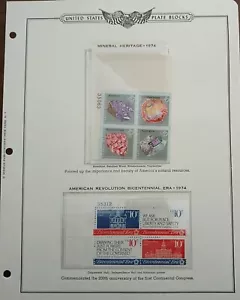 U.S - 1974 - 2 BLOCKS OF 4 STAMPS MNH - #247 - Picture 1 of 1