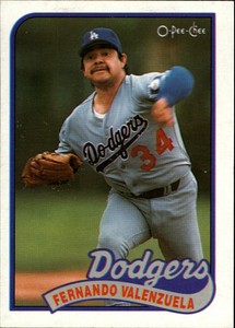 1989 O-Pee-Chee Baseball Card #150 Fernando Valenzuela