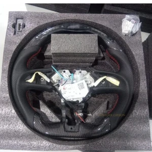 LED Lights Carbon Fiber Steering Wheel For INFINITI Q50 Q60 2018-2024 Heated - Picture 1 of 2