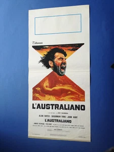 LOCANDINA L'AUSTRALIANO ALAN BATES SUSANNAH YORK JOHN HURT B1 - Imagen 1 de 1