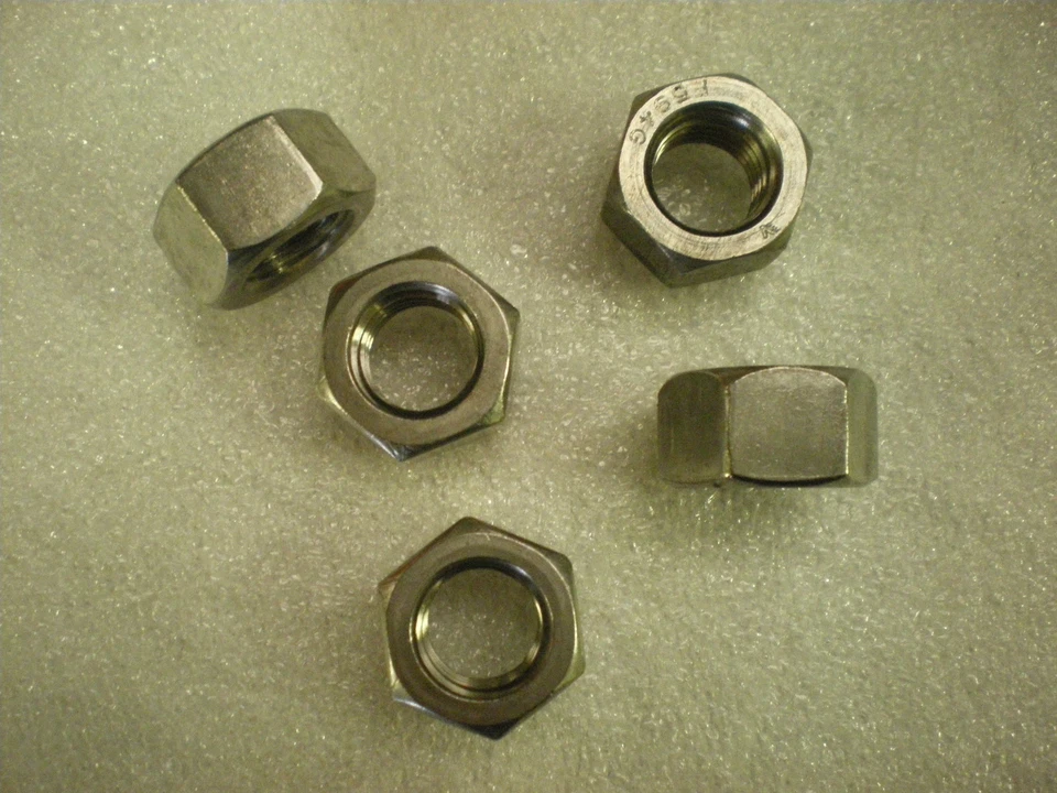 UNBRANDED//GENERIC Dadi completi esagonali 3/8" UNC A4 in acciaio inox.