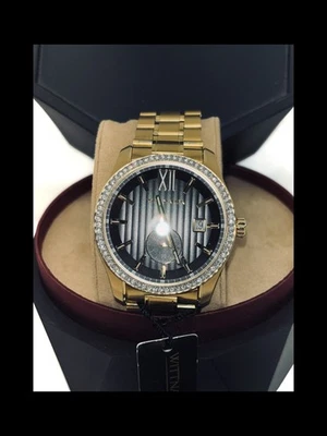 Wittnauer "Michael" WN1011 Gold-Tone Men's Watch + Box + Papers $395 MSRP  NEW?? - Image 1 of 4