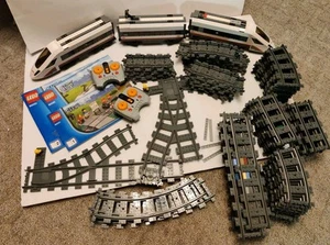 Lego City: Hochgeschwindigkeits-Personenzug 60051 mit extra Schienen - unvollständig - Bild 1 von 21