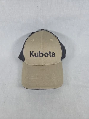 Kubota Farm Tractor Hat Cap Tan And Gray Farm Style K Products Headwear - Image 1 of 4