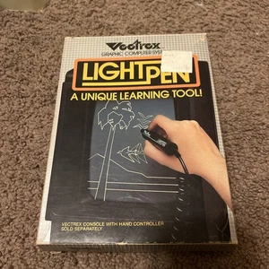 VECTREX LIGHT PEN WITH ART MASTER GAME CARTRIDGE GCE 1983 PEN & GAME CIB TESTED - Picture 1 of 10