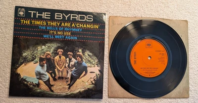 The Byrds The Times Are a-Changin' 7" EP Picture Sleeve UK Foto 1 de 4