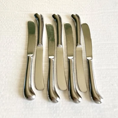 Juego de 7 cuchillos Rogers pistola empuñadura roma hueca acero inoxidable Foto 1 de 4