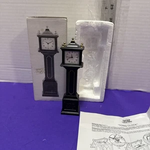 Dept 56 Heritage Village Collection Town Clock #52591 Black Metal Accessory - Picture 1 of 8