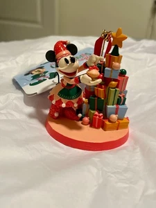 Disney Parks Minnie Mouse Elfo Ornamento Albero Presenta Sketchbook - Foto 1 di 8