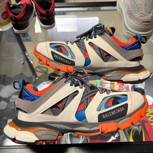 Balenciaga Track Sneakers Mens Size 42 Beige Orange Blue Designer Shoes NO BOX - Picture 1 of 8