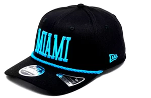 New Era Miami Marlins MLB 9SEVENTY Stretch-Rope Snapback Mütze Cap Schwarz Neu mit Etikett - Bild 1 von 5