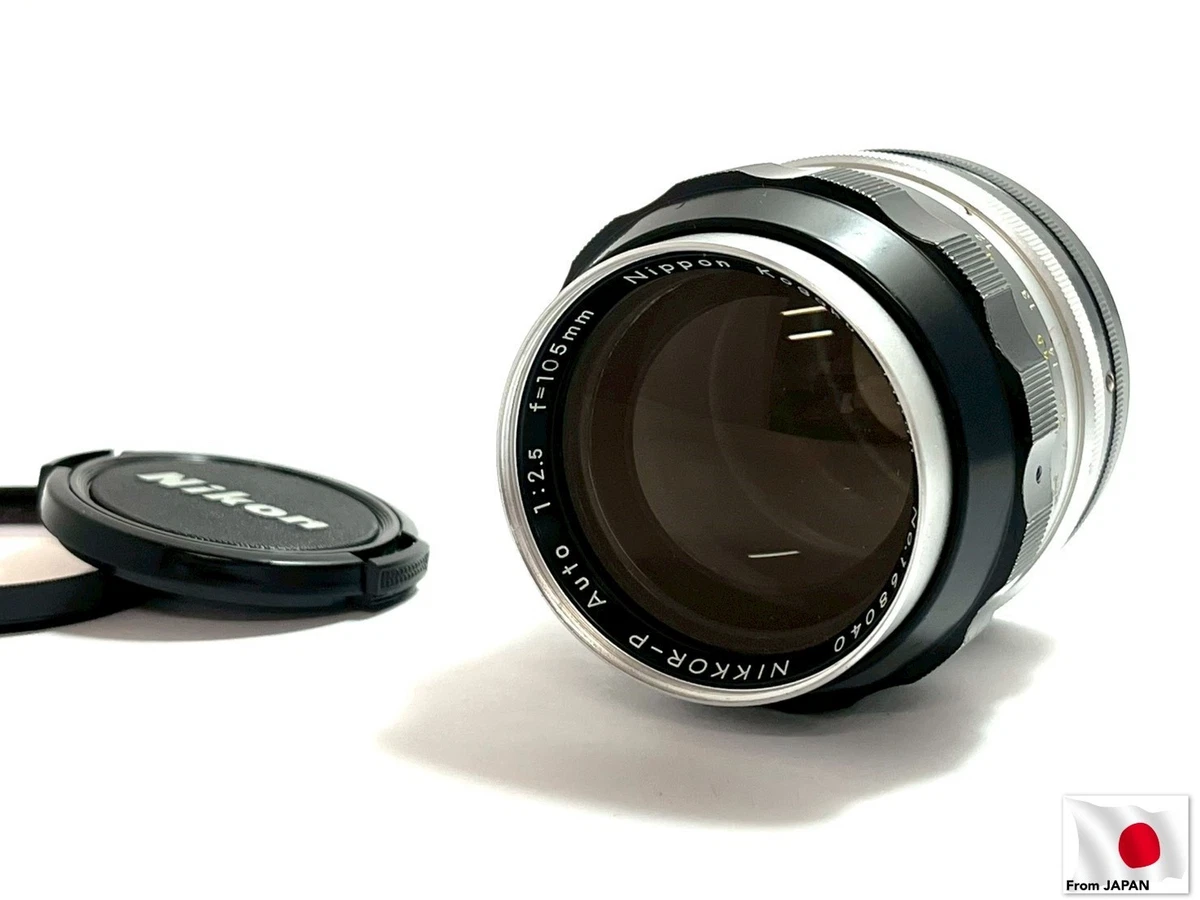 Nikkor Camera Lenses 105mm Focal f/2.5 Maximum Aperture for sale