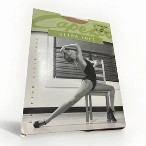 Ballet Nylons Capezio #1816 Ultra Suave Transición Apretado, Talla L/XL Carmelo - Imagen 1 de 5
