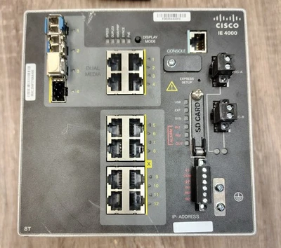 Cisco IE-4000-8T4G-E Industrial Ethernet Switch 12-Port - Image 1 of 4