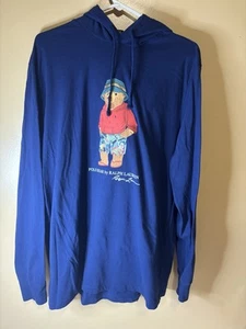 Sudadera con capucha Polo Ralph Lauren para hombre talla mediana ALTA Beach Bear - Imagen 1 de 5