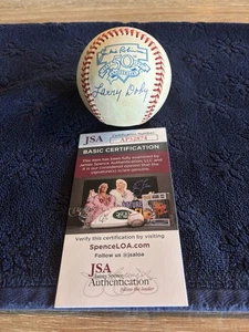 Larry Doby Signed OAL Jackie Robinson 50th Commemorative Baseball JSA COA - Picture 1 of 9