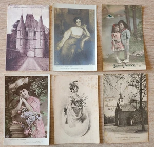 Konvolut 6 alte Postkarten Sammlung - Jahre 1910 bis 1940 - Vintage - Bild 1 von 2