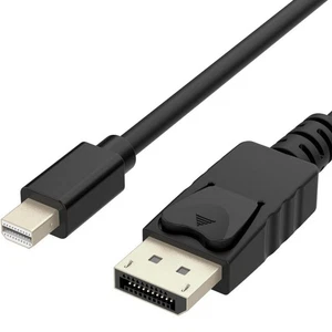 Mini-Dp To Dp Adapter Mini Displayport To Displayport Male/Male 4K - Picture 1 of 3