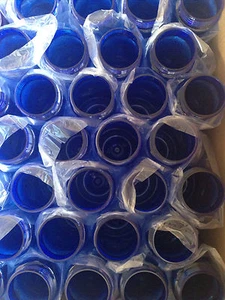 100 Bulk Pack 24 Ounce Blue Water Bottles USA Made - Picture 1 of 2
