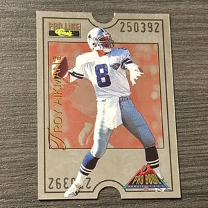 1995 Classic Pro Line Pro Bowl Troy Aikman Dallas Cowboys #PB-5 Die-Cut HOF - Picture 1 of 2