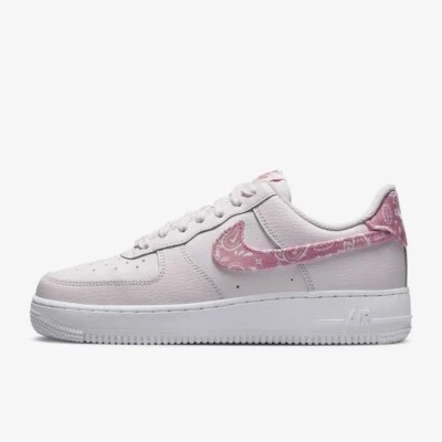 Nike Air Force 1 Low '07 Feminino Tamanho 7.5 Novo Pacote Paisley Rosa FD1448 664 - Imagem 1 de 4