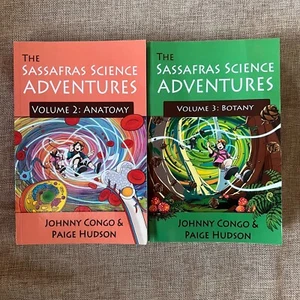 Sassafras Science Adventures Volumes 2 & 3 Anatomy & Botany Set Lot Homeschool - Picture 1 of 5