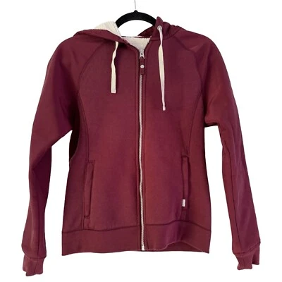 Sudadera con Capucha Burton Púrpura Sherpa Forrada Cremallera Completa Para Mujer’s Talla Pequeña  Foto 1 de 4