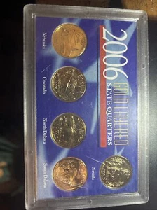 2006 Gold Layered Quarters State Quarters - Picture 1 of 5