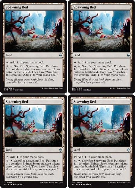MTG - 4x SPAWNING BED - Battle for Zendikar (U) - Image 1 of 1