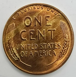 1954 S Lincoln Grano Centesimo Legno FDC Grana Legno Penny Lega Impropria Miscela Errore - Foto 1 di 4