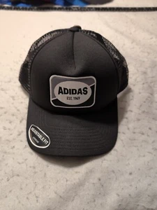 Adidas Men's Foam Trucker Hat Snapback Black/White Adjustable Fit Cap OSFM - Picture 1 of 7