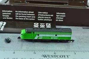 Marklin 8863 Burlington Northern F7 Diesel Locomotive Z Scale - Picture 1 of 5