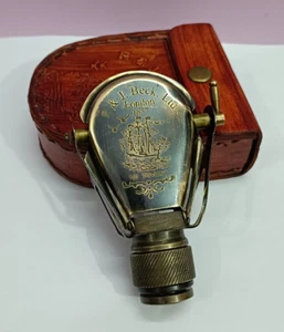 Antique Brass Binoculars Monocular Spyglass - Nautical Decor, Gift for Collector - Picture 1 of 9