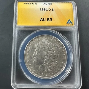 1881-O $1 Morgan Silver Dollar, ANACS AU53 (84359) - Picture 1 of 2