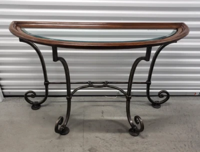 Mesa consola Ethan Allen Collector's Classics Demilune, artículo #13-9132 Foto 1 de 4