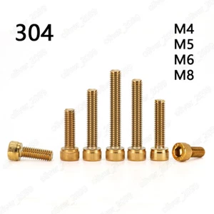 304SS placa de vacío titanio enchufe hexagonal pernos tapa cabezal tornillo reacondicionamiento de motocicleta - Imagen 1 de 5