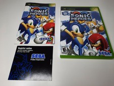 Sonic Heroes (Microsoft Xbox, 2004) Complete W/ Reg Card Near Mint !!