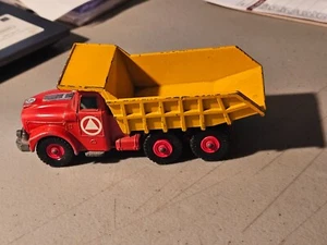 VINTAGE LESNEY MATCHBOX KING SIZE K-19 SCAMMELL TIPPER TRUCK RED AND YELLOW 1967 - Picture 1 of 7