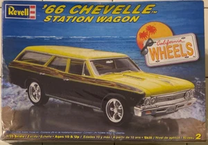 REVELL CALIFORNIA WHEELS 1966 CHEVY CHEVELLE STATION WAGON MODEL KIT 85-2890 NEW - Picture 1 of 9