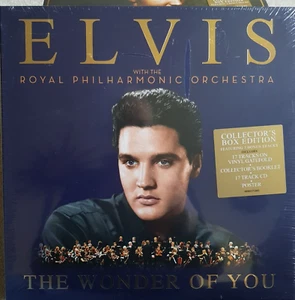 ELVIS PRESLEY WITH THE ROYAL PHILHARMONIC ORCHESTRA "THE WONDER OF YOU" BOX. NEW - Picture 1 of 7