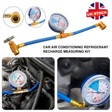 Car Air Conditioning Refrigerant Recharge Measuring Kit Hose Gas Gauge R134A UK