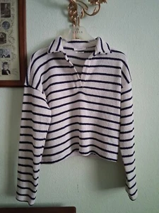 Oberteil Sommer Pulli Shirt RESERVED M L etwas crop NEUWERTIG elfenbein weiß... - Bild 1 von 6