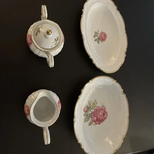 Hutschenreuther China - The Dundee - 2 Oval Veg Serving Bowl, Sugar And Creamer - Picture 1 of 16