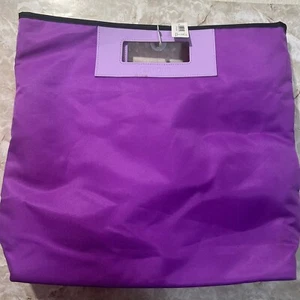 Clinique Tote Bag Purple Travel Carry On Handbag Shopper Bag - Picture 1 of 7
