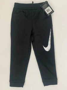Nike Boys Therma Fleece Athletic Black Jogger Pant Black 86F633 Size 4 - Picture 1 of 6